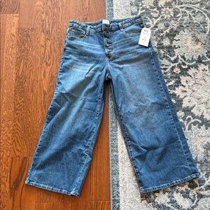 Time and Tru Wide Leg Denim Pants - Blue